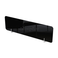 10БФН.185 Барьер фронтальный HPL (1800-4-500) Черный глянец HPL_Металл глянец рис2