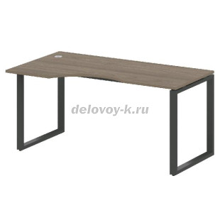 Стол криволинейный левый на О-образном м/к 1600*900*750  БО.СА-1 Л рис1