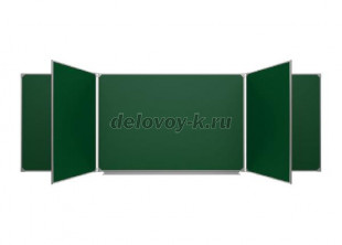 Доска 5-элементная магнитная под мел 3000х1000 мм рис1