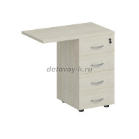 К.310 Тумба приставная 4-ящичная с замком 790-750-450_Дуб шамони рис1