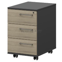 Тумба мобильная-подвесная левая KZT-61L Кронберг-Графит   _1000 рис1