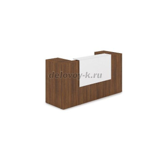 1КРТ-ДС.004.1 Комплект Ресепшн с фартуком ЛДСП 2232*763*1161 с подсветкой рис1